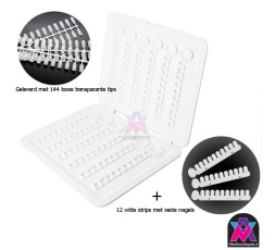 120 Colors Nail Color Display Book + set extra nagels