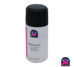 Gellak/shellac remover wraps + remove-it + 10 rozenhouten stokjes + boemerangvijl