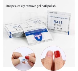 Gellak/shellac remover pads met liquid