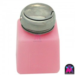 Roze vloeistof pompje metalen pomp met slot, 115 ml