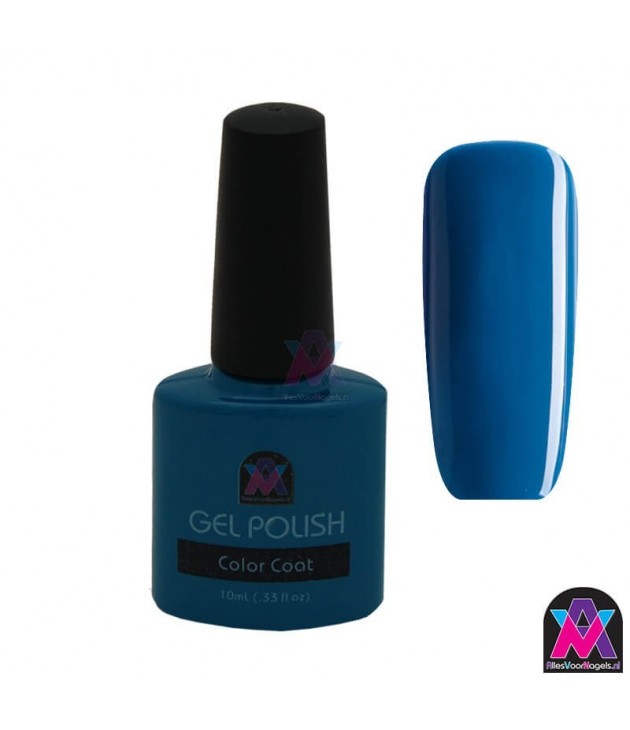 AVN Gel Polish shelllac, Blue Rapture, 10 ml is een effen kleur