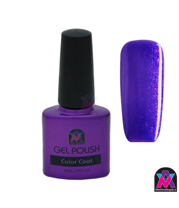 AVN Gel Polish shelllac, Just After Midnight, 10 ml is een metalic kleur