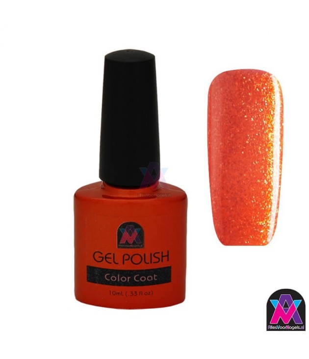 AVN Gel Polish shelllac, Amber glitz, 10 ml is een metallic kleur