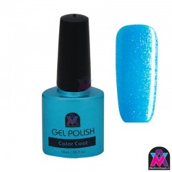 AVN Gel Polish shelllac, Azure Sky, 10 ml is een metallic kleur