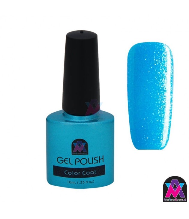 AVN Gel Polish shelllac, Azure Sky, 10 ml is een metallic kleur