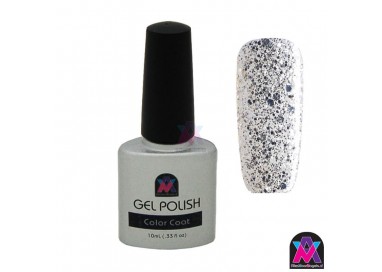 AVN Gel Polish shelllac, Sliver Frost, 10 ml is een glitter kleur