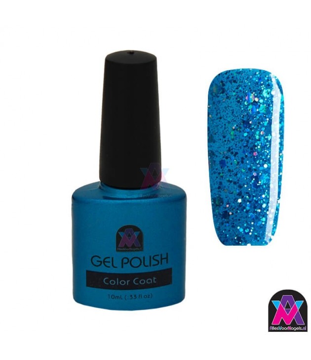 AVN Gel Polish shelllac,  Ice Adorn, 10 ml is een glitter kleur