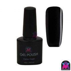 AVN Gel Polish shelllac, Black Pool(zwart), 10 ml is een effen kleur