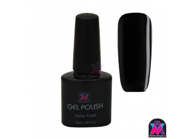 AVN Gel Polish shelllac, Black Pool(zwart), 10 ml is een effen kleur