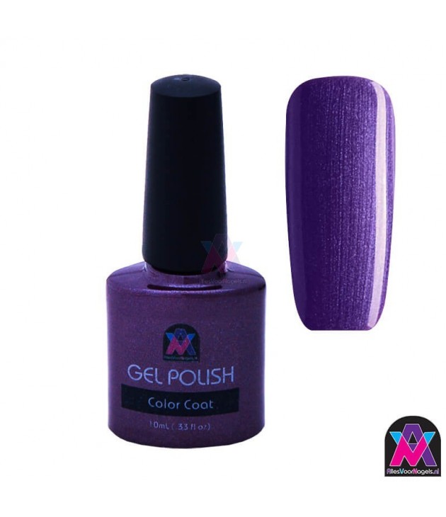 AVN Gel Polish shelllac, Purple Purple , 10 ml is een metallic kleur