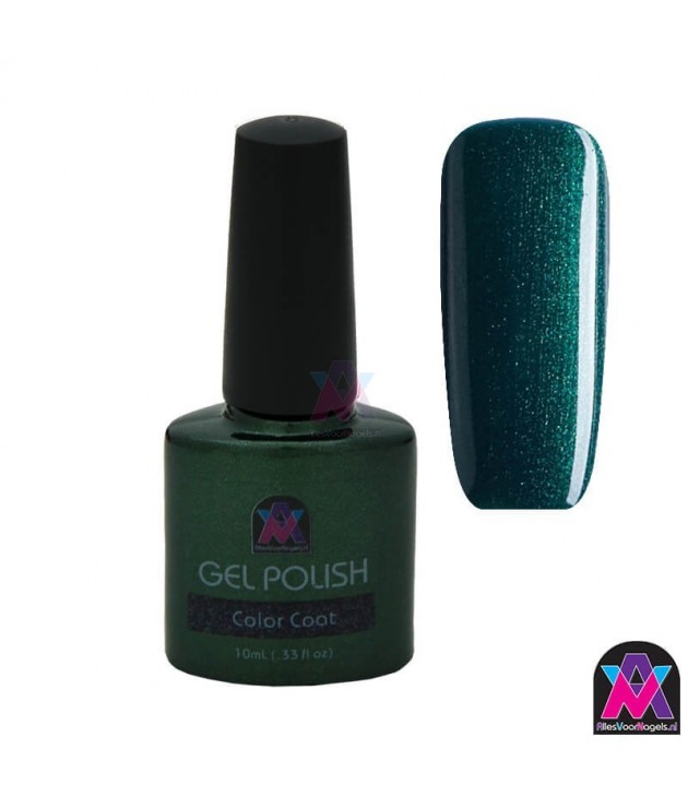 AVN Gel Polish shelllac, Pretty Poison, 10 ml is een metallic kleur