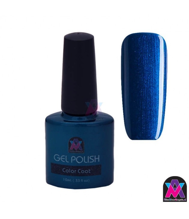 AVN Gel Polish shelllac, Midnight Swim, 10 ml is een metallic kleur