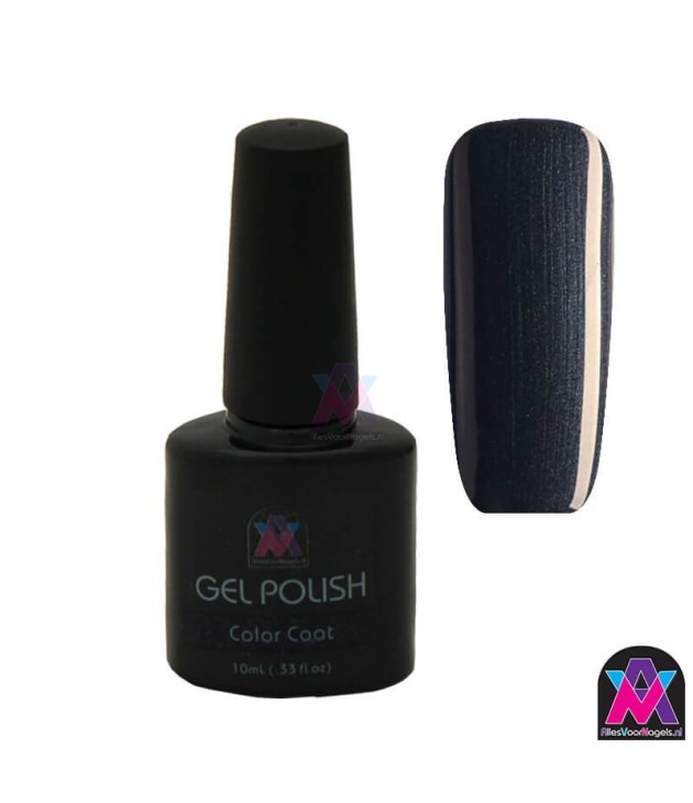 AVN Gel Polish shelllac, Overtly Onyx, 10 ml is een metallic kleur