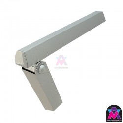 Design tafellamp met flexibele arm, zilver kleur, LED