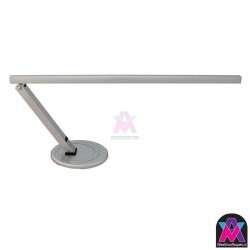 Design tafellamp met flexibele arm, zilver kleur, LED