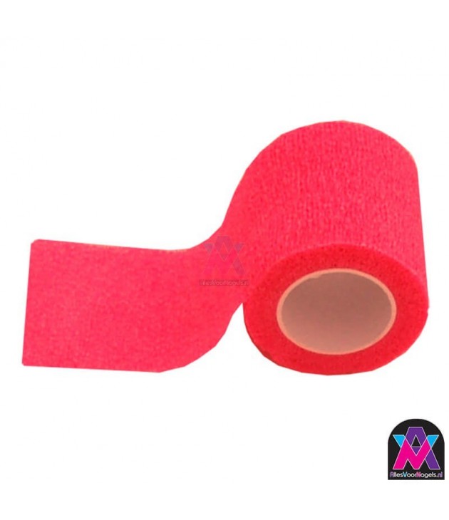 Flex wrap tape/elastische bescherm tape, roze, 5 cm breed