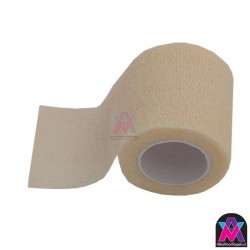 Flex wrap tape/elastische bescherm tape, creme, 5 cm breed
