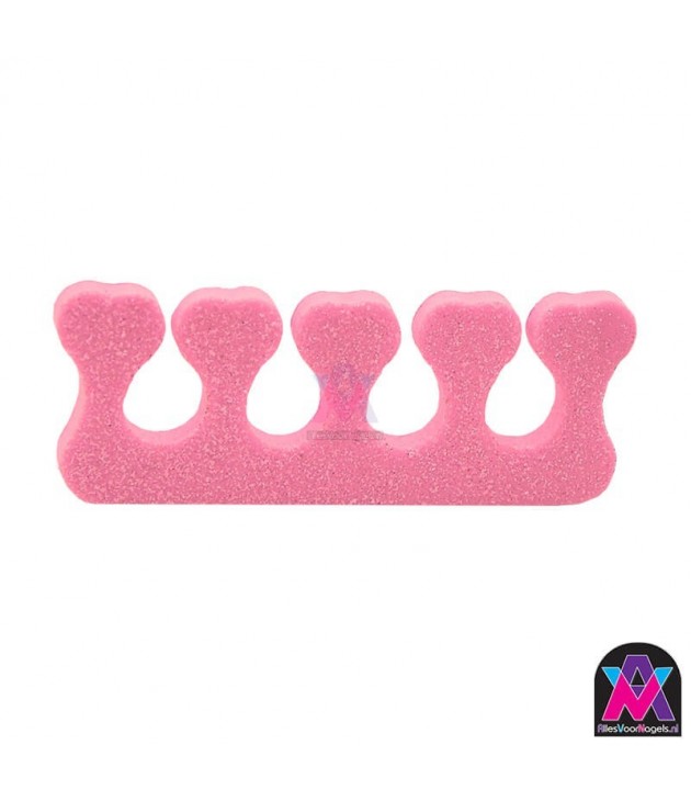 Teen spreiders/toe separators roze, per 2 stuks