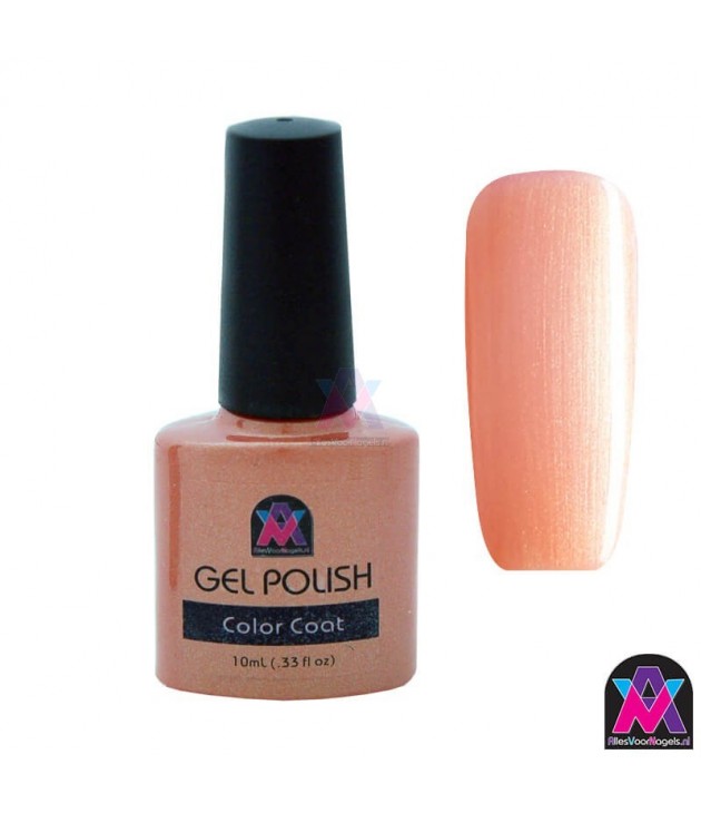 AVN Gel Polish shelllac, Iced Coral, 10 ml is een glamour kleur