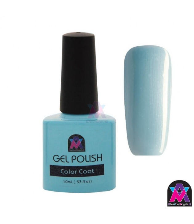 AVN Gel Polish shelllac, Azure Wish, 10 ml is een metallic kleur