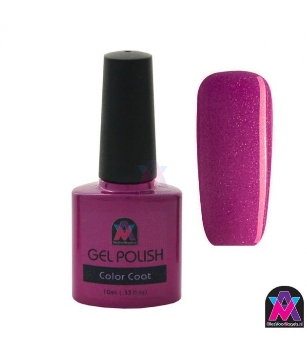 AVN Gel Polish shelllac, Purple Princess, 10 ml is een fijne glitter kleur