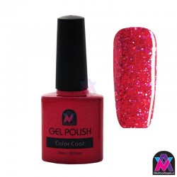 AVN Gel Polish shelllac,  Firebird, 10 ml is een glitter kleur