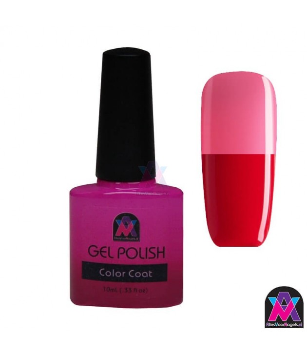 AVN Gel Polish shelllac, Cherry Pie, 10 ml is een thermo kleur