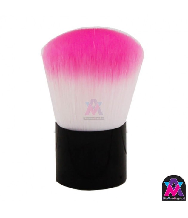 Mini stofkwast soft, Roze