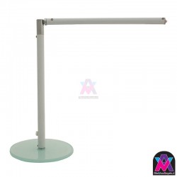 Design LED tafellampje WIT, let op! dit is een klein model. hoogte 28 cm en arm lengte 25 cm