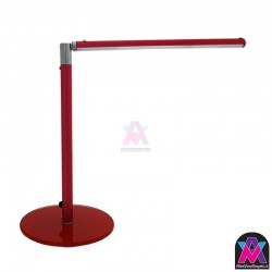 Design LED tafellampje ROOD, let op! dit is een klein model. hoogte 28 cm en arm lengte 25 cm
