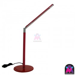 Design LED tafellampje ROOD, let op! dit is een klein model. hoogte 28 cm en arm lengte 25 cm