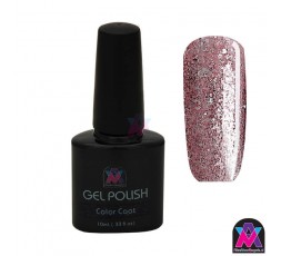 AVN Gel Polish shellac, Rose Petals, 10 ml is een glitter kleur