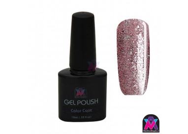 AVN Gel Polish shellac, Rose Petals, 10 ml is een glitter kleur