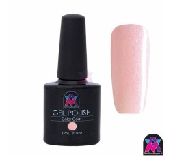 AVN Gel Polish shelllac, Grapefruit Sparkle, 10 ml is een metallic kleur