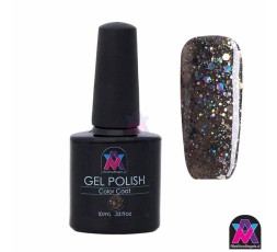 AVN Gel Polish shelllac, Starry Night, 10 ml is een glitter kleur