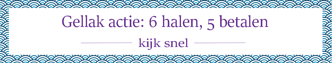 Gellak actie: 6 halen, 5 betalen